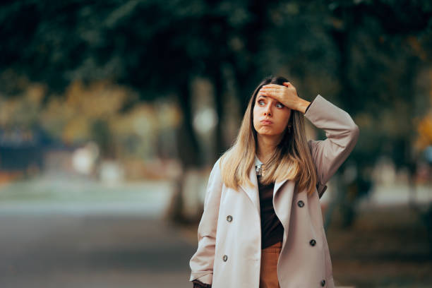 istock Stressful Woman Feeling Confused Forgetting an Important Thing 1831429594