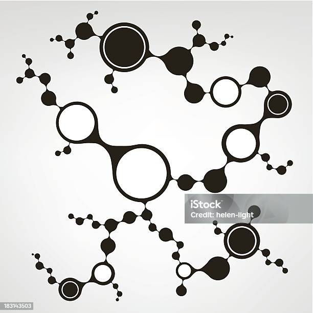 Abstrato Estrutura Da Molécula De Dna - Arte vetorial de stock e mais imagens de ADN - ADN, Abstrato, Ampliação