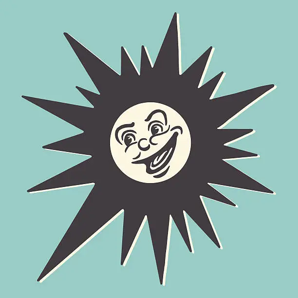 Vector illustration of Happy Sunshine