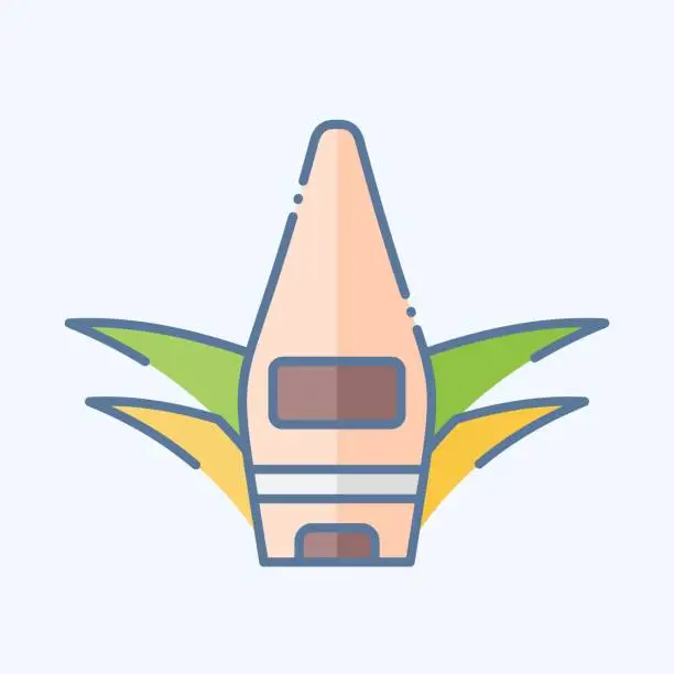 Vector illustration of Icon Aloe Vera Gel. related to Cosmetic symbol. doodle style. simple design editable. simple illustration