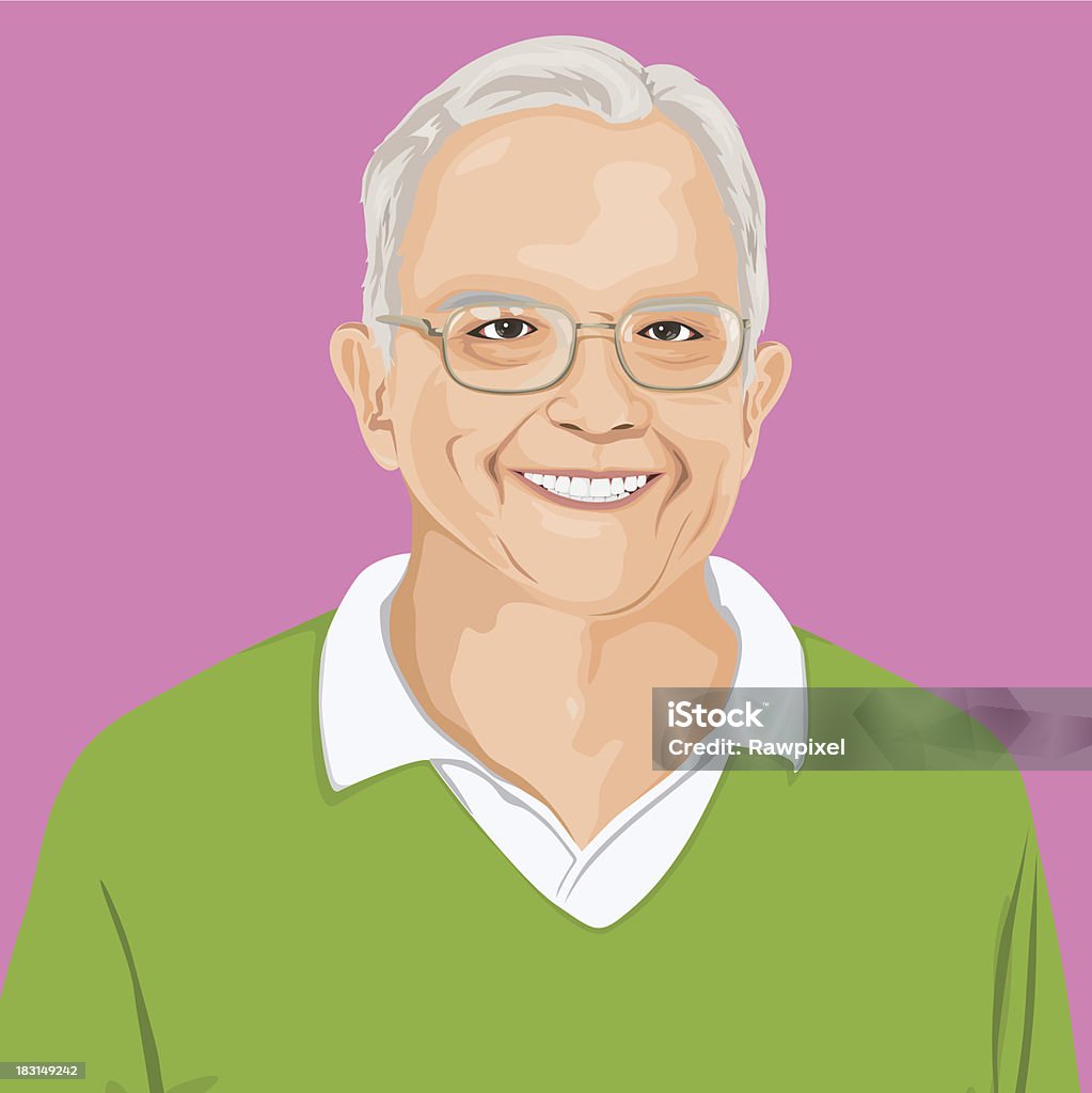 Portrait d'un homme intelligent VECTEUR - clipart vectoriel de Hommes libre de droits