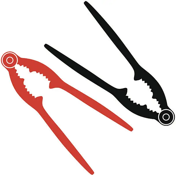 Vector illustration of lobster and crab claw cracker