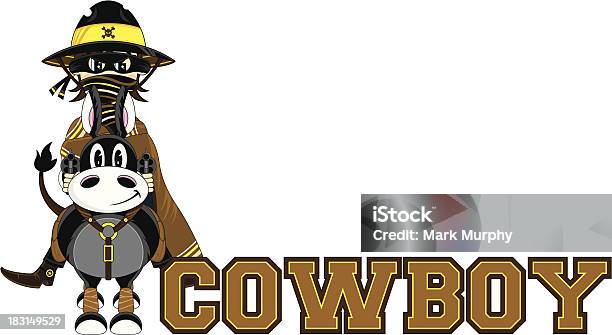 Fofo Cowboy Aprender A Ler Ilustração - Arte vetorial de stock e mais imagens de Alfabeto - Alfabeto, Apontar, Aprender