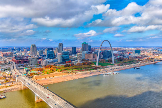 St. Louis Skyline Aerial