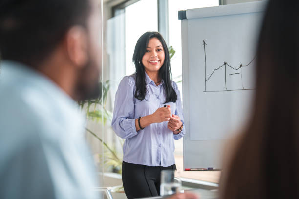 istock Latina Crypto Handler Finishing a Meeting 1831539854