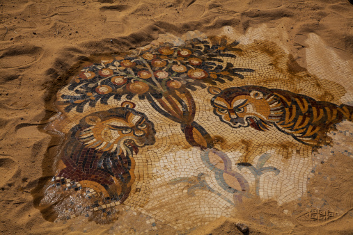 ancient mosaic in jordan