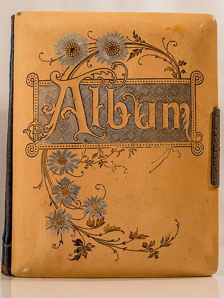 Victorian Antique Photo Album Cover Stock Photo - Download Image