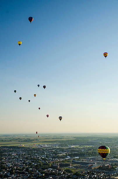 istock Hot air balloons in the sky 183157608