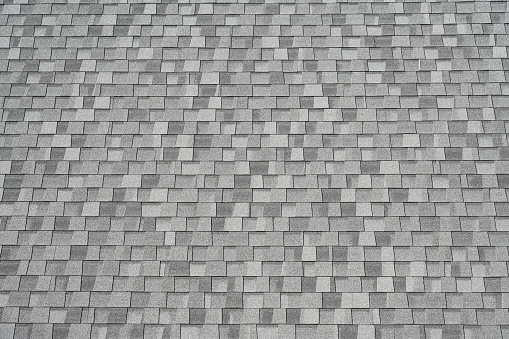 close up on roof shingle as background