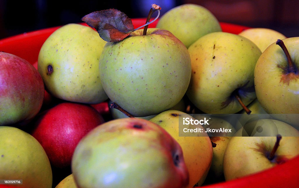 Яблоки в Перемётная сума - Стоковые фото Горизонтальный роялти-фри