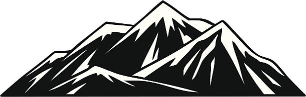 illustrazioni stock, clip art, cartoni animati e icone di tendenza di montagne - snowcapped mountain mountain range snow