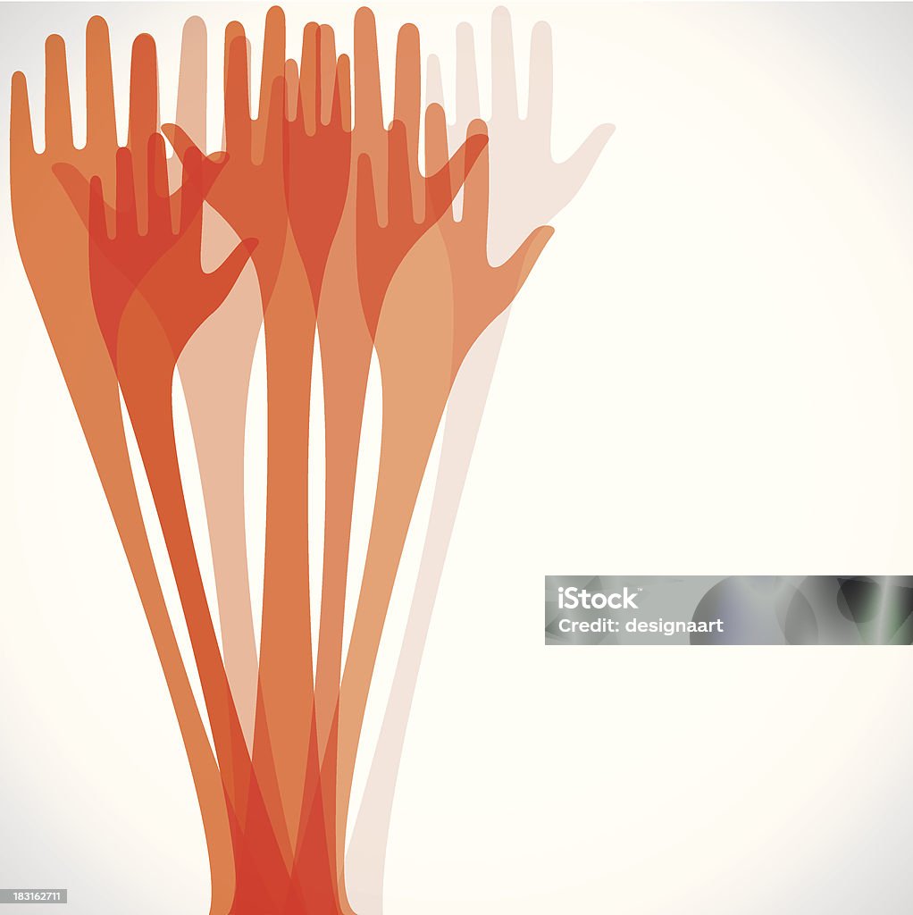 Рука фоне - Векторная графика Волонтёр роялти-фри