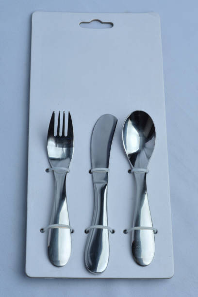 istock forks spoons and knives eating utensils are neatly arranged in a paper board panel packaging 1831634923