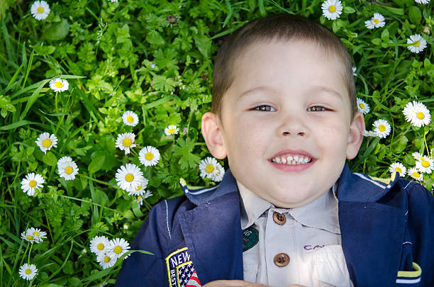 Happy Little Boy stock photo