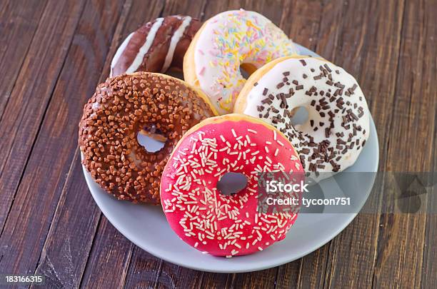 Donuts Stock Photo - Download Image Now - Backgrounds, Baked, Bakery