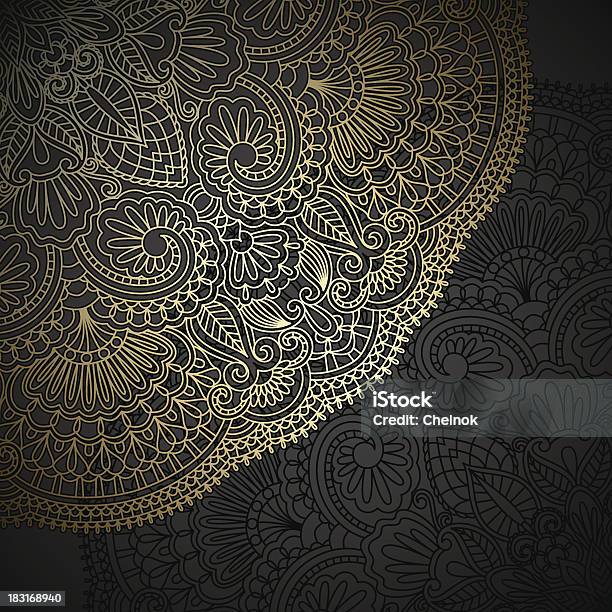 Vector Gold Ornament Stock Illustration - Download Image Now - Gold Colored, Lace - Textile, Abstract