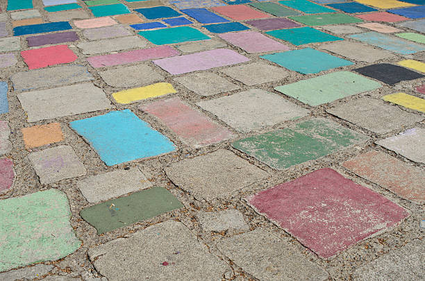istock Colorful and Beautiful Concrete Ground 183169446
