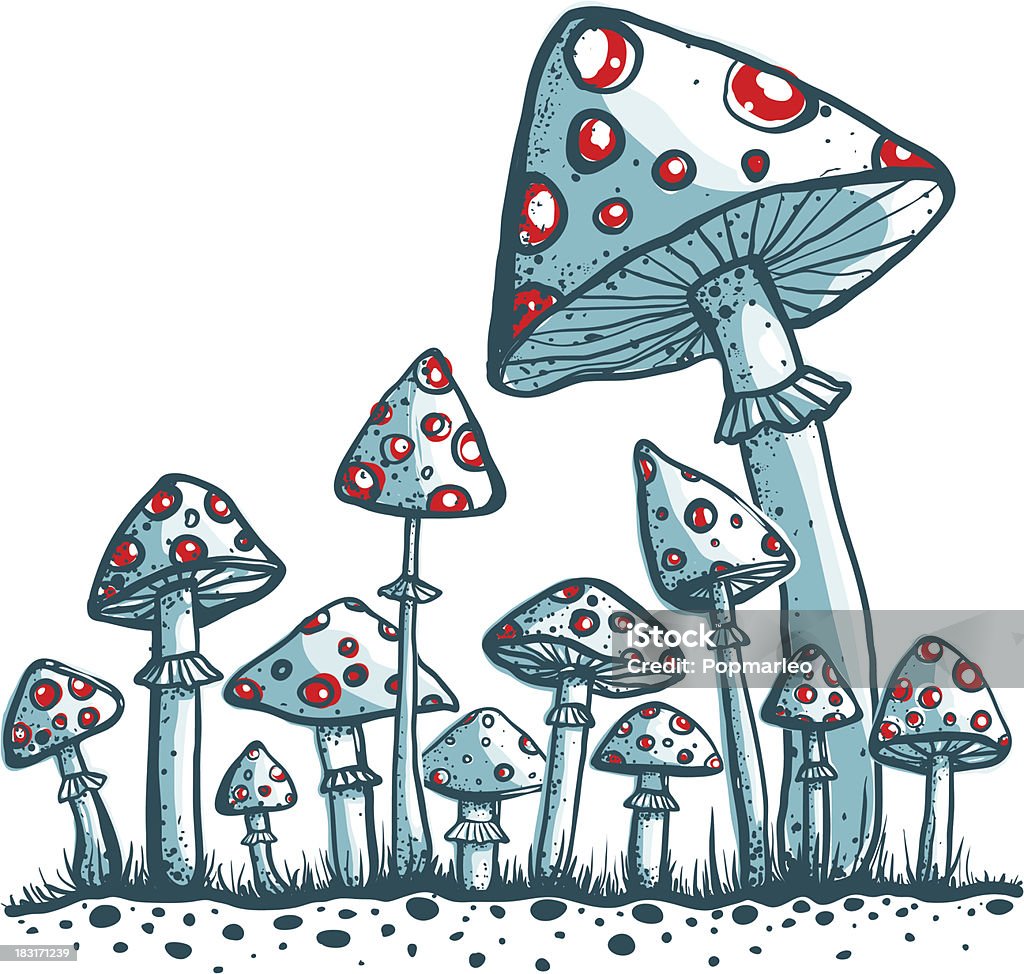 Taches champignons de Toadstool - clipart vectoriel de Beauté de la nature libre de droits