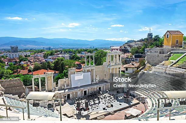 Amphitheatre Views Stock Photo - Download Image Now - Plovdiv, Bulgaria, Plovdiv Province