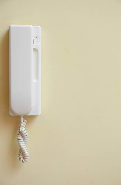 istock intercom home hung on wall. An object of house 183172018