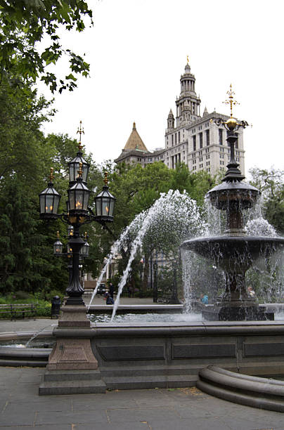istock Fountain in New York City 183173725