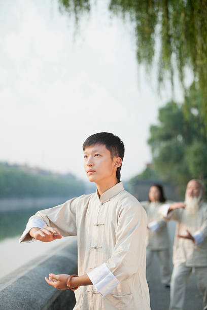 istock Chinese man practicing Tai Ji outdoors 183177595