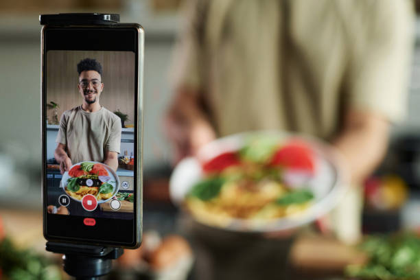istock Smartphone Camera Recording Food Blogger 1831819637
