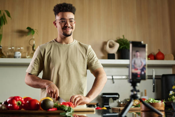 istock Food Blogger Making Content for His Channel 1831820684