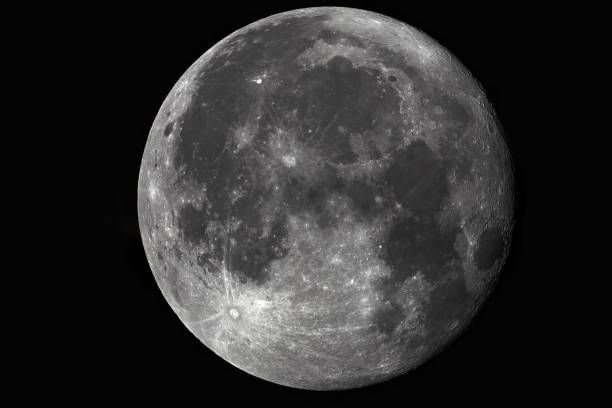 istock Photo of the moon through a telescope. 1831898027