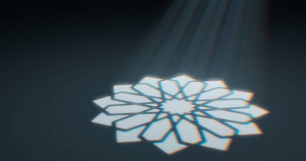 istock Sunbeams stream through the stained glass window, projecting a white glow onto the neutral gray floor. 1831906435