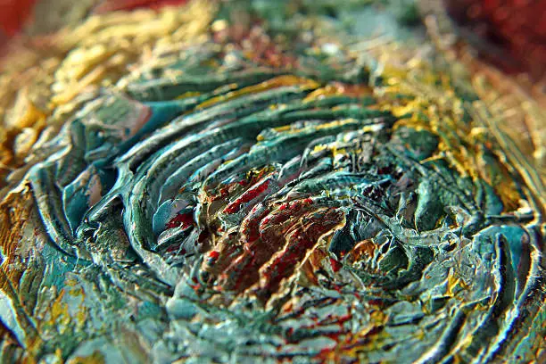 Photo of texture of oil paint