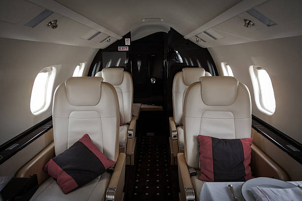 istock Luxury interior aircraft business aviation 183196853
