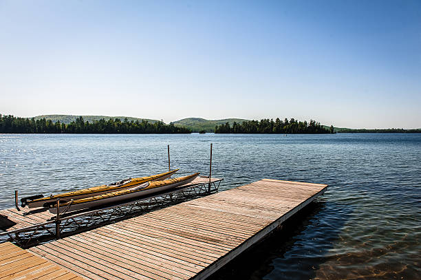 istock Canoes at the lake 183198758
