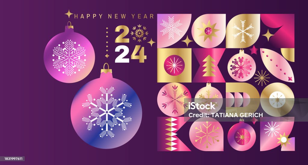 Merry Christmas And Happy New Year 2025 Holiday Template Golden Design