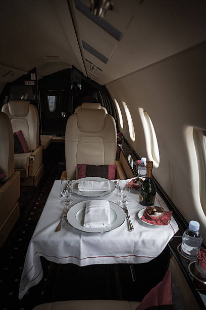 istock Luxury interior aircraft business aviation 183203158