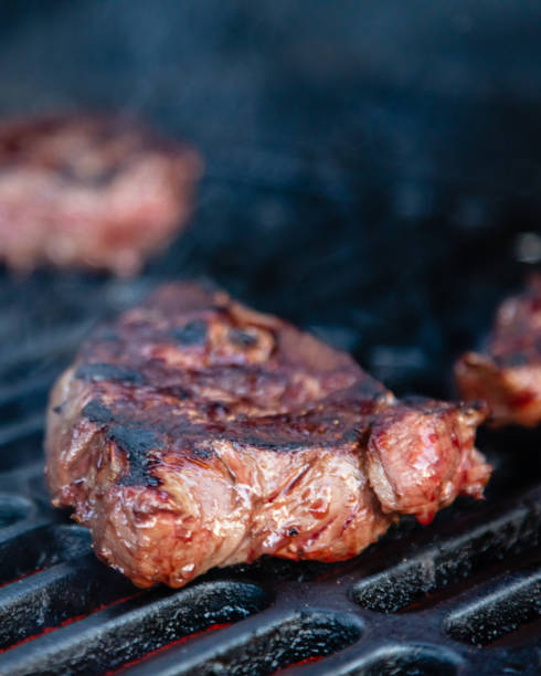 istock Rumpsteak cooking on the grill 1832049204