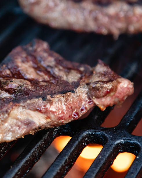 istock Rumpsteak cooking on the grill 1832049208
