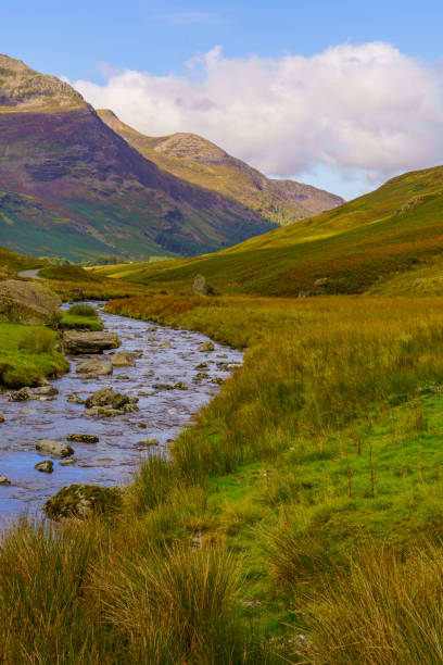 Landscape of the Honister pass, in the Lake District, Cumbria, England, UK