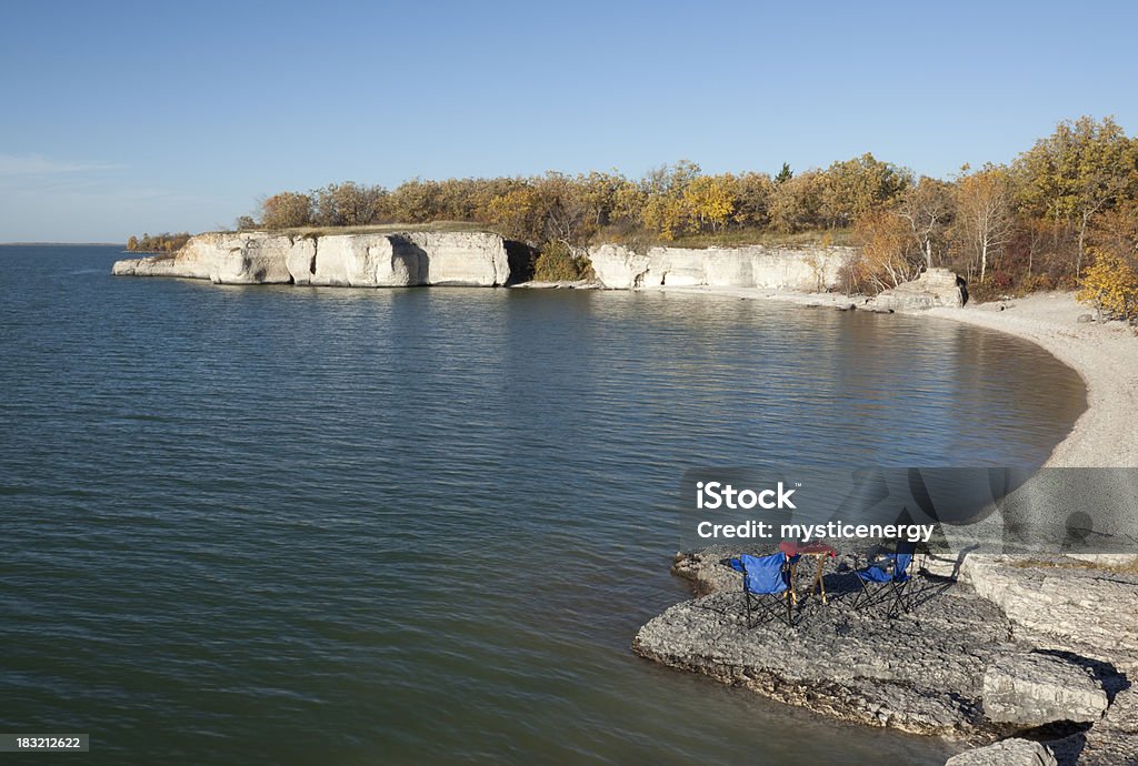 Manitoba íngreme Rock - Foto de stock de Azul royalty-free
