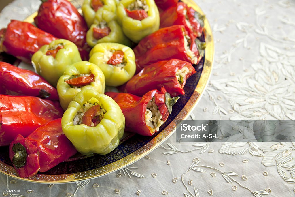 Peperoni ripieni - Foto stock royalty-free di Antipasto misto