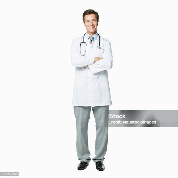 Porträt Eines Gut Aussehend Männlichen Arztisoliert Stockfoto und mehr Bilder von Arzt