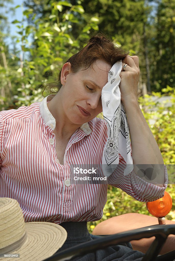 Müde Farmer - Lizenzfrei Schweiß Stock-Foto