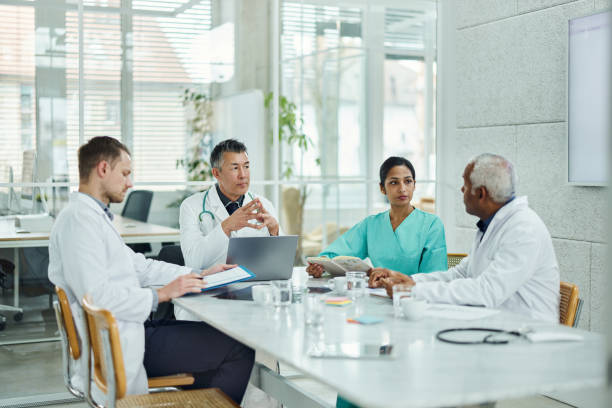 istock Medical experts having a meeting in the office. 1832130097