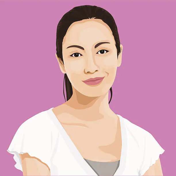 Vector illustration of Vector of Wise Lady Portrait