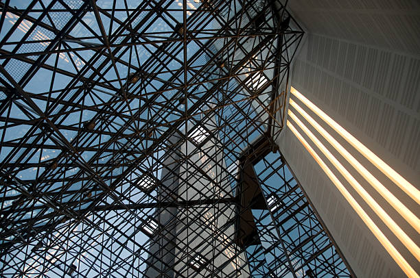 istock Low angle view of a glass ceiling in Istanbul, Turkey 183214937