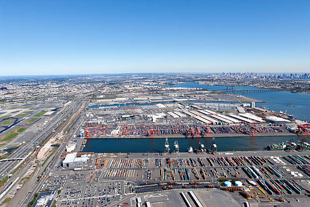 istock aerial view industrial area with containers 183215182