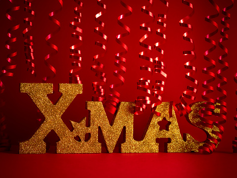 Christmas and new year 2024 red holiday background