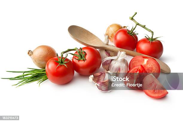 성분 토마토 마늘 쪽파 및 양파형 0명에 대한 스톡 사진 및 기타 이미지 - 0명, 마늘, 사진-이미지