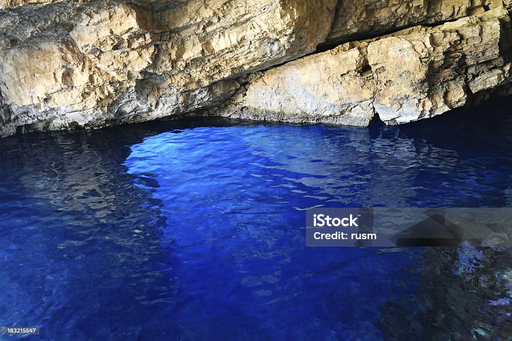 See-Höhle, Zakynthos, Griechenland Insel - Lizenzfrei Blau Stock-Foto