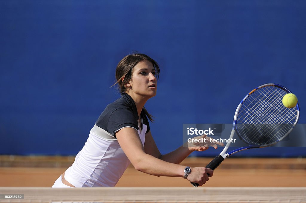 Jogador de tênis feminino em vólei - Royalty-free 20-29 Anos Foto de stock
